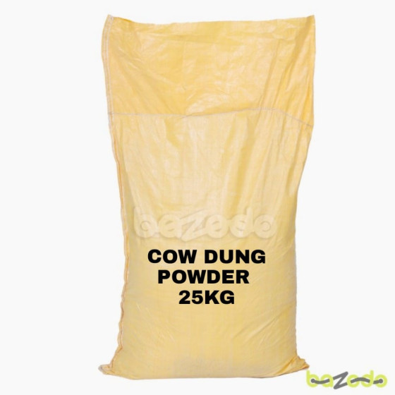 Cow Dung Manure-(25kg)-Pure Cow Dung Manure for Plants Growth Nutrition