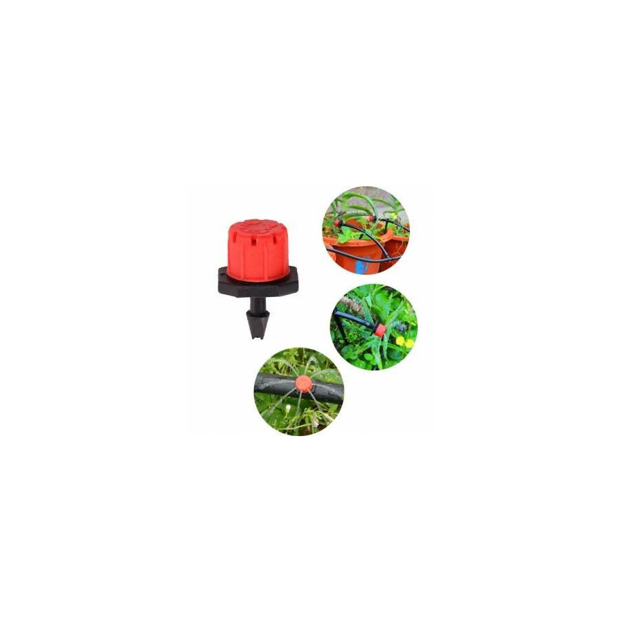 Adjustable Drip Emitters - (Pack of 10) Dripper For Drip Irrigation