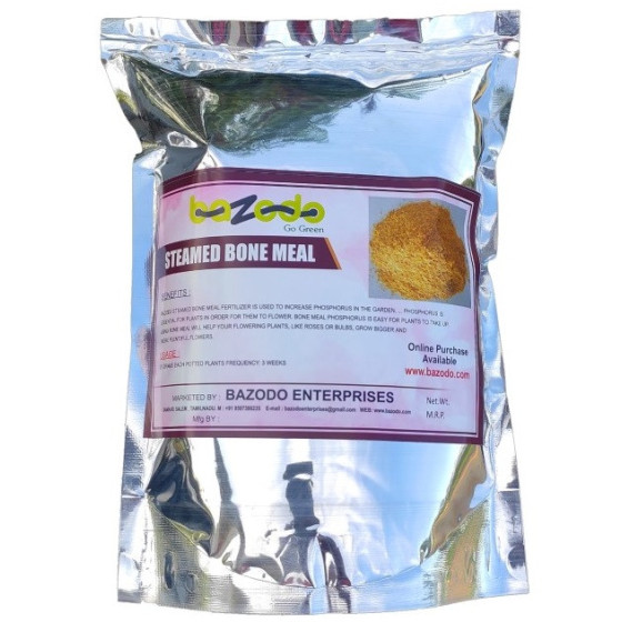 BONE MEAL - (1Kg & 5 Kg) Steamed Powder- Organic Natural NPK - Bazodo