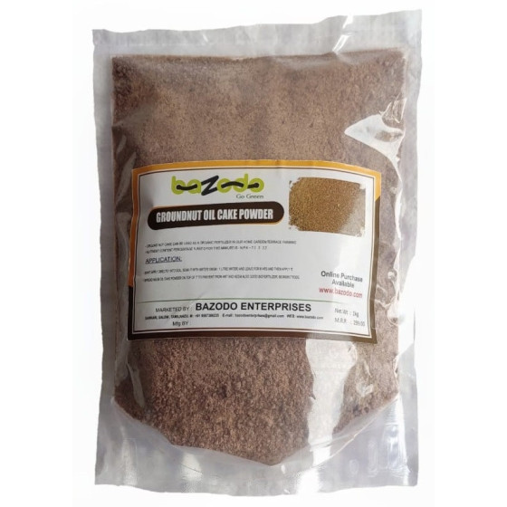 Groundnut Oil Cake Powder (1kg) - Natural NPK Growth Promoter