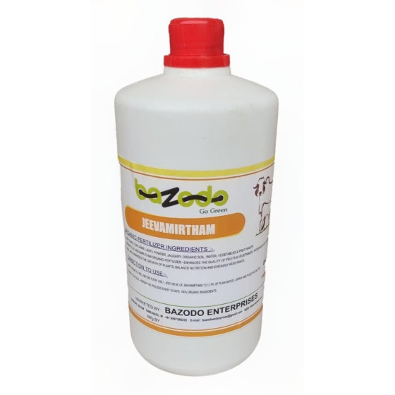 Jeevamirtham Semi Solid Fertilizer - (500ml-5 Litre) - Organic Natural NPK For Plants - Bazodo