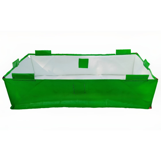 48 x 24 x 12 Inch (4 x 2 x 1 Ft)-400 GSM HDPE Rectangular Grow Bag With PVC Pipe Loops