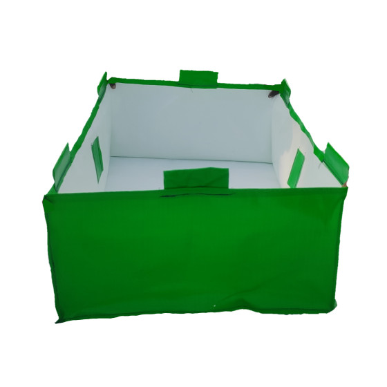 36 x 24 x 12 Inch (3 x 2 x 1 Ft)- 400 GSM HDPE Rectangular Grow Bag With PVC Pipe Loops