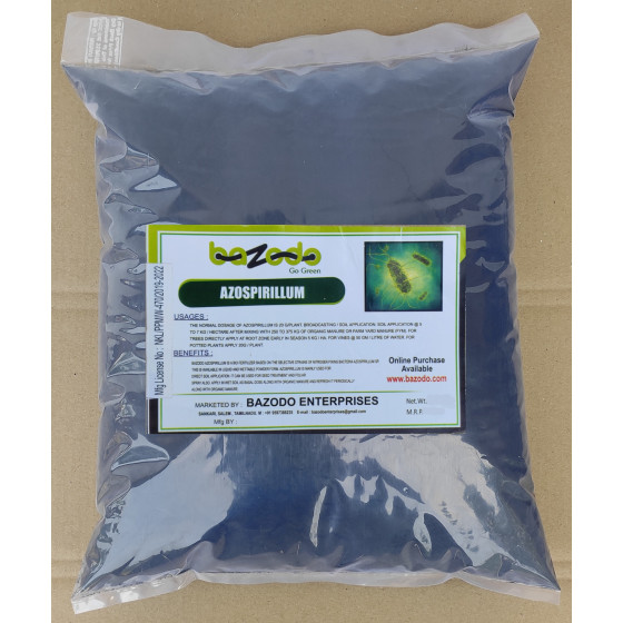Azospirillum - (500 Grams & 5kg Pack)- Nitrogen Fixing Bacteria-Organic Biofertilizer