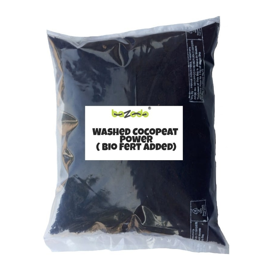 Decomposed Coir Pith Powder(Washed and Treated with Bio Fungicides) - Wet Form - Hydroponics Soilless Medium-2kg Pack