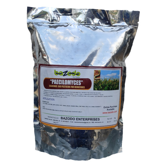 PAECILOMYCES Lilacinus  Bio Pesticide for NEMATODES - 1Kg Pack - Bazodo