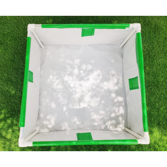 36 x 36 x 12 Inch(3 x 3 x 1 Ft)- 400 GSM HDPE Rectangular Grow Bag With Supporting Pvc Pipes