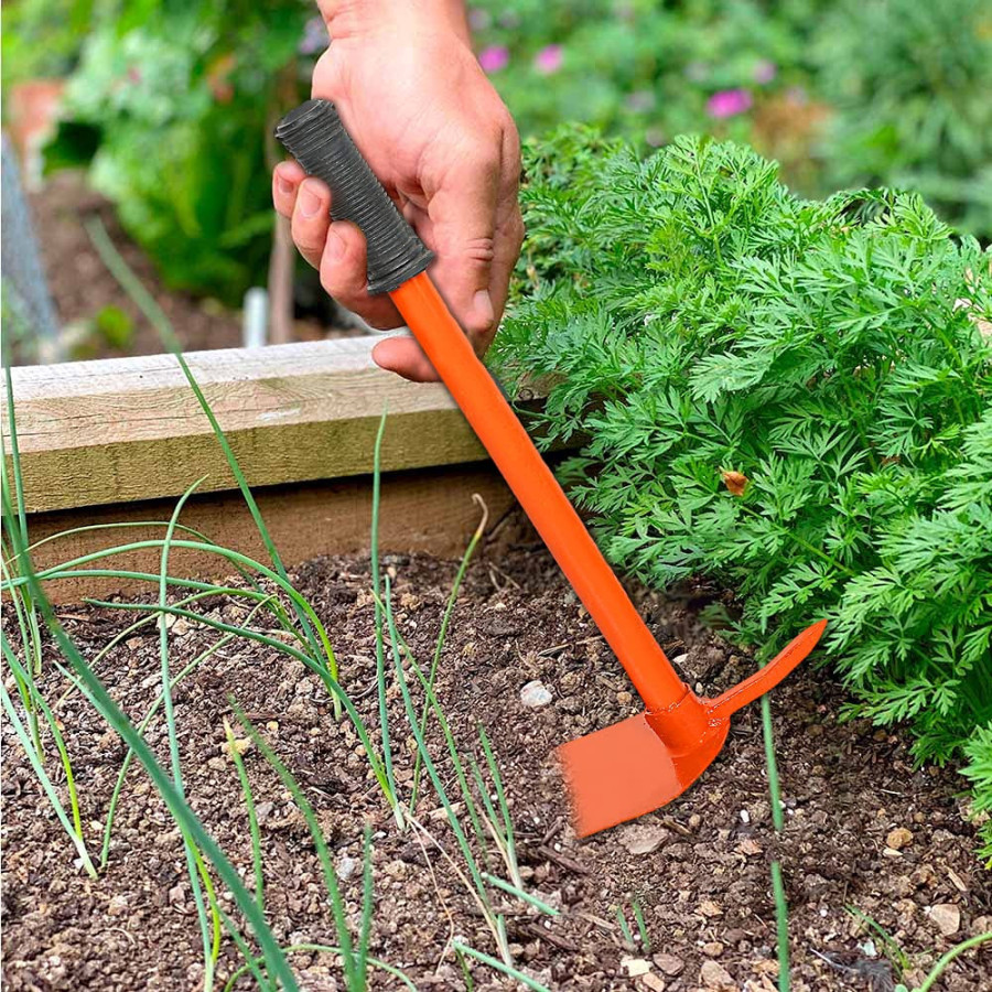 Garden Hoe With Prong - Heavy Duty Gardening Tool