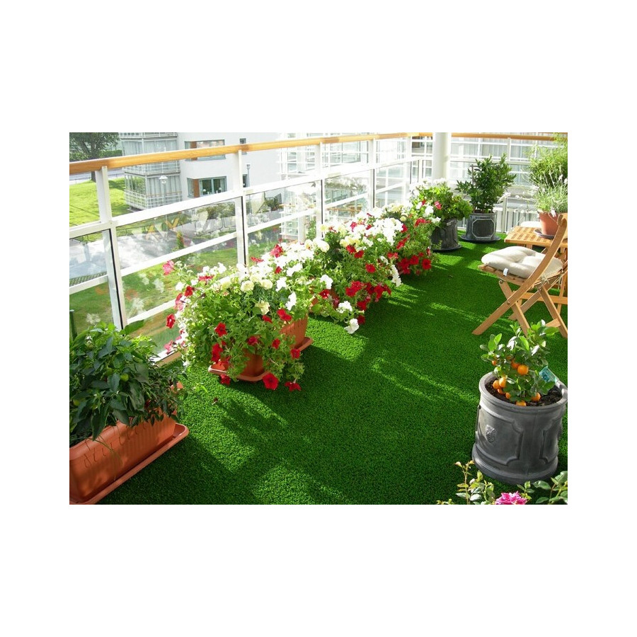 Artificial Grass Mat / Carpet - 35 MM Thickness - Balcony ,Terrace Garden, Outdoor Purpose - Width - 6.5 Feet , Length - Customi