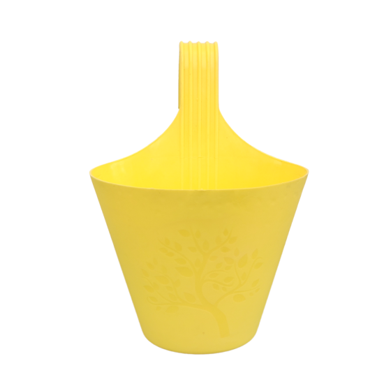 Vertical Hook Planter Pot - Yellow Colour
