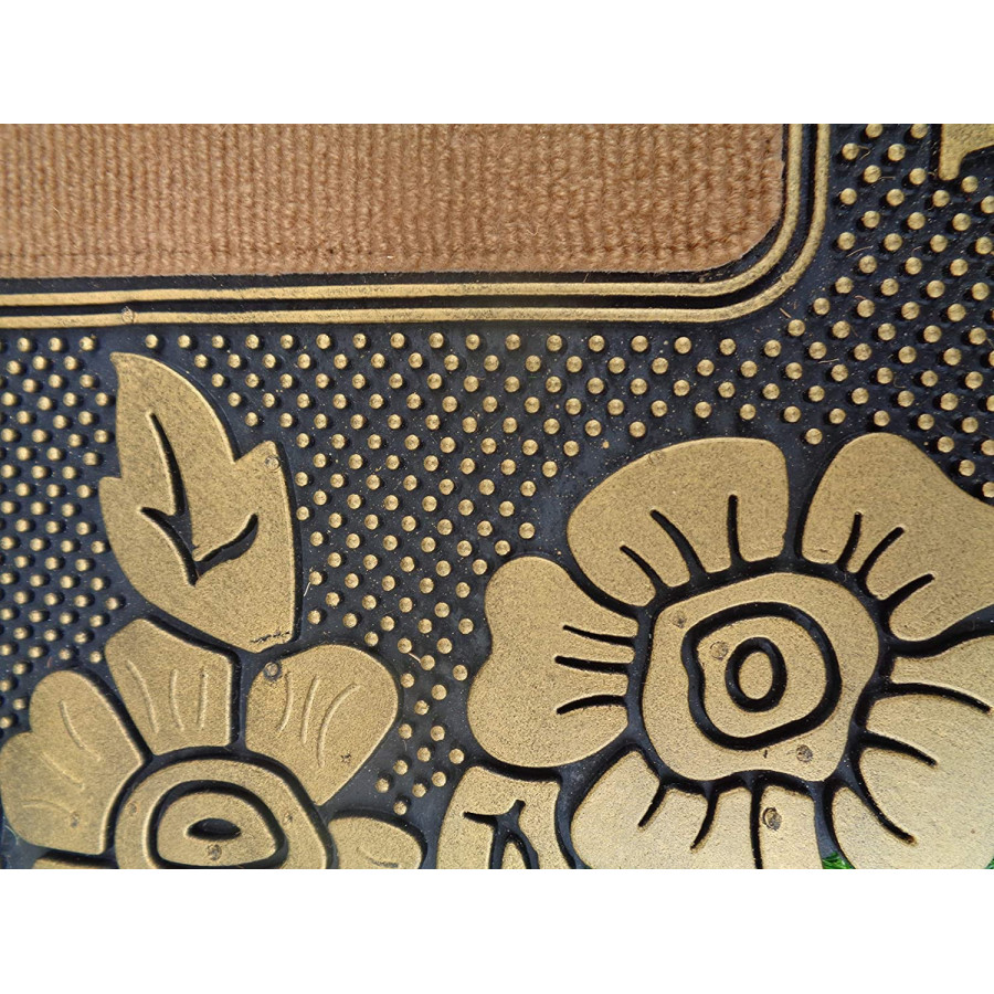 Bazodo Polyester Door Mat -( 45 x 75 Cms) -Modern Copper Colour  Welcome Mat