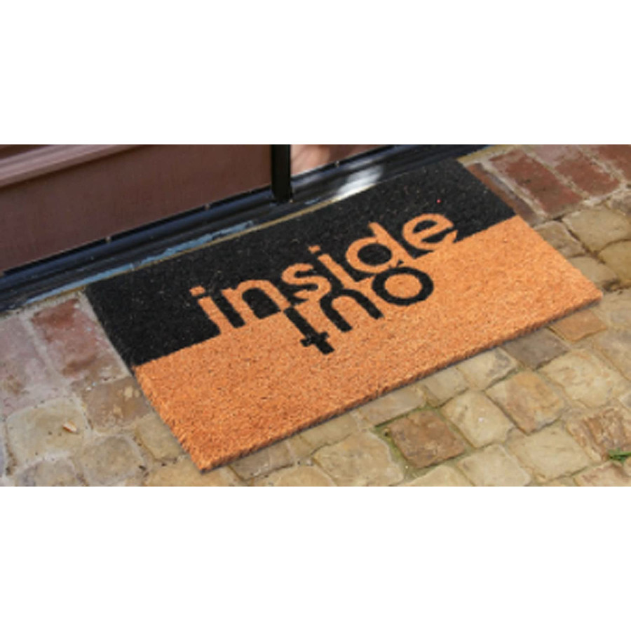 Bazodo Coir Door Mat -( 40 x 120 Cms) - Printed And Biodegradable- Inside Out Mat