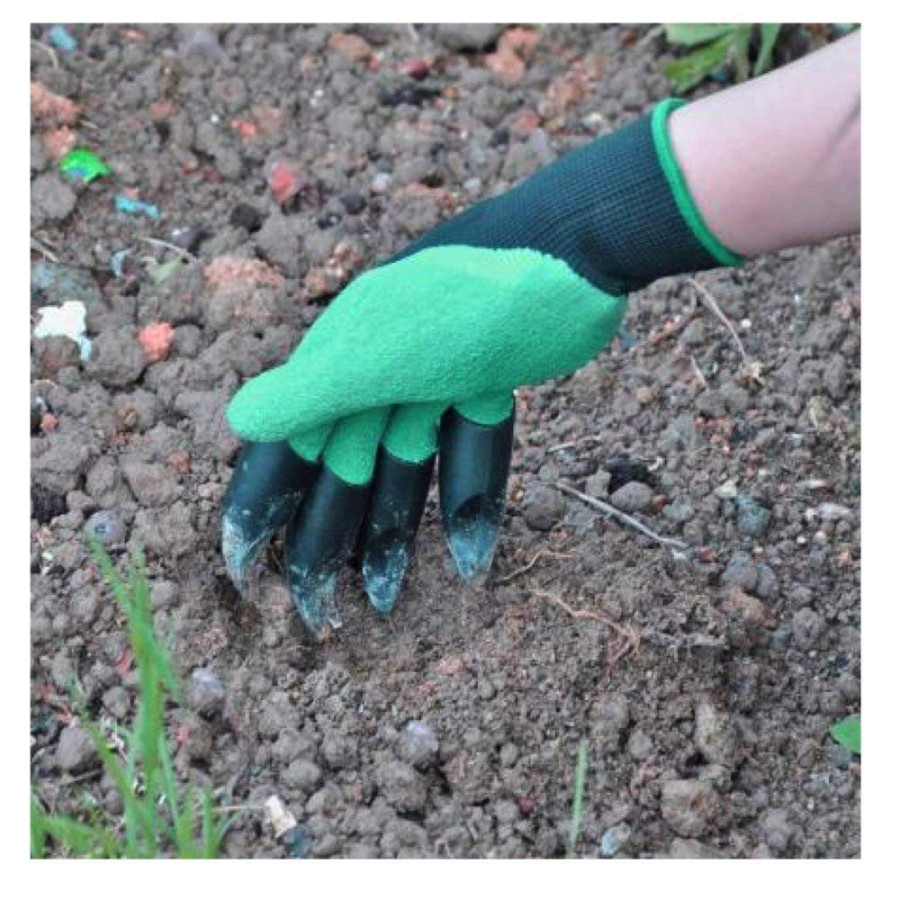 Bazodo Gardening Gloves - Free Size (1 Pair) -Heavy Duty & Reusable Hand Gloves for Garden Agriculture