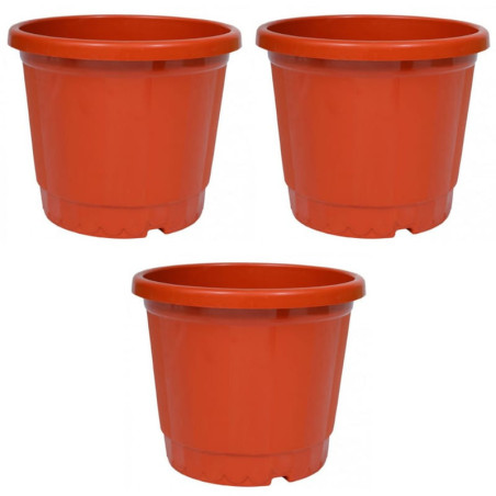 12 inch Plastic Pot - Terracotta Colour