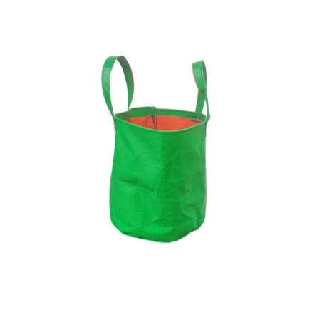 09 x 09 inch (Dia x Height) HDPE Grow Bag(Round) - 220 GSM- With Handles Support