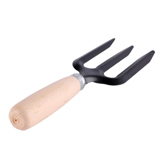 Wooden Handle Home Garden Hand Fork