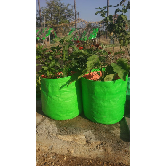 Bazodo - HDPE Grow Bag 24 x 12 inch ( 2 x 1 feet ) - Round