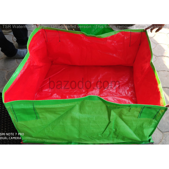 Bazodo - HDPE Grow Bag 24 x 24 x 12 inch ( 2 x 2 x 1 feet ) - Rectangular