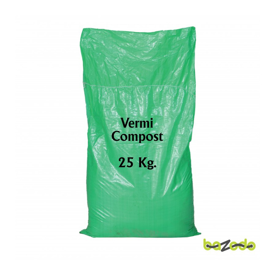 Vermicompost 25kg - High Nutrition for Home Garden Plants - Bazodo