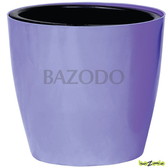 Self Watering Indoor Plastic Pot With Inner Pot Set - Violet Color - Bazodo