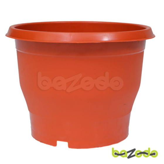 Bazodo 8 inch Plastic Pot - Terracotta Colour
