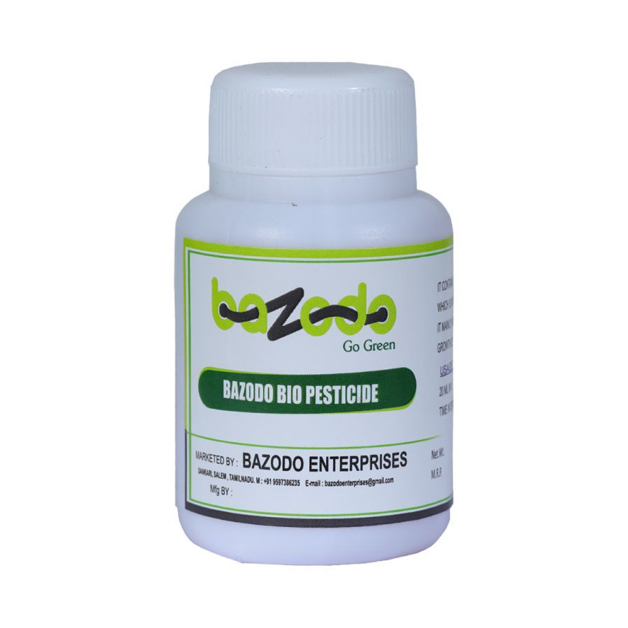Bio Pesticide - 100 ml Pest repellent - Control Aphids, Mealybugs, Powdery Mildew, Mites - Bazodo