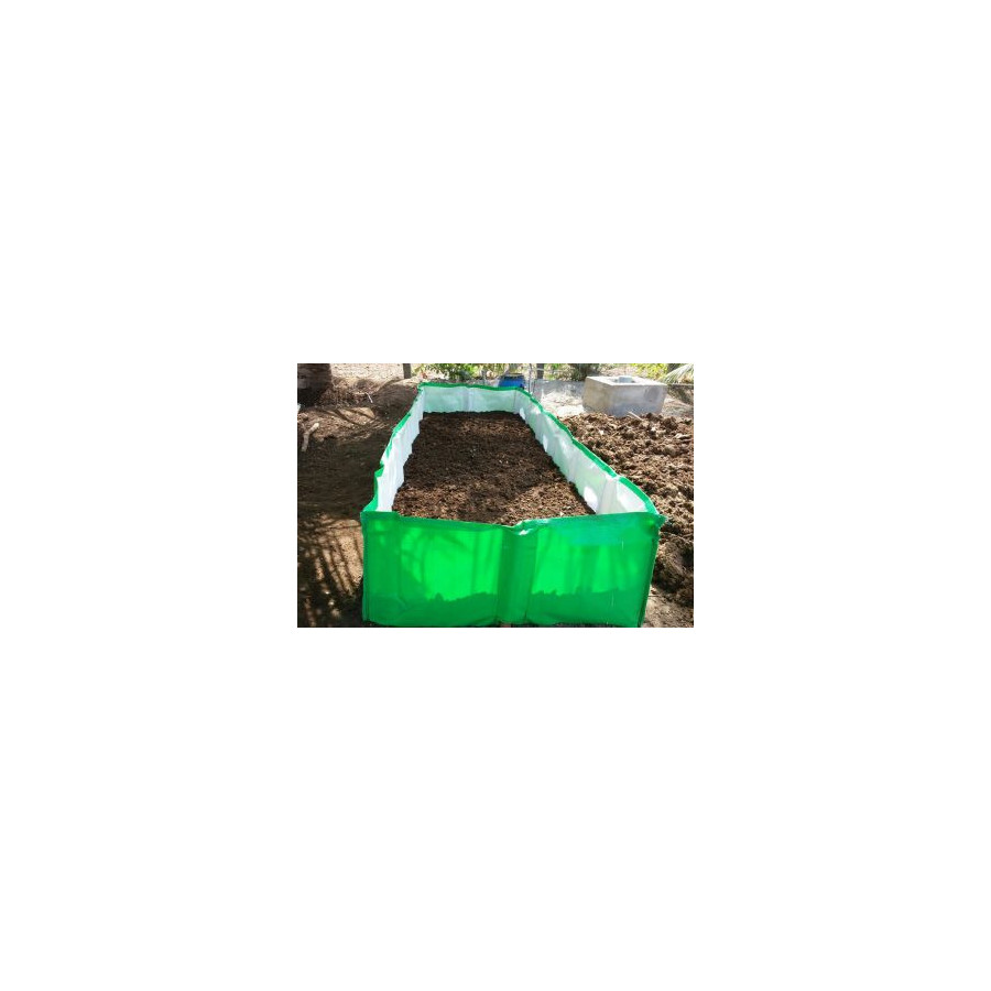 Vermibed - (12 x 4 x 2) (400 Gsm) - HDPE Quality Laminated - UV Treated -7 Years Life Vermicompost bed - Bazodo