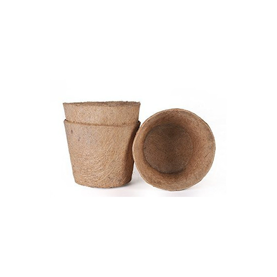 Bazodo 6 Inch Coir Pot - Eco-Friendly Biodegradable Plant Pot for Sustainable Gardening