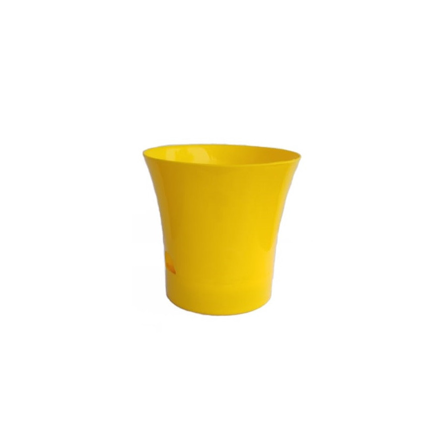 Self Watering Plastic Pots For Indoor Plants - Yellow Color - Bazodo