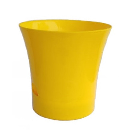 Self Watering Plastic Pots For Indoor Plants - Yellow Color - Bazodo