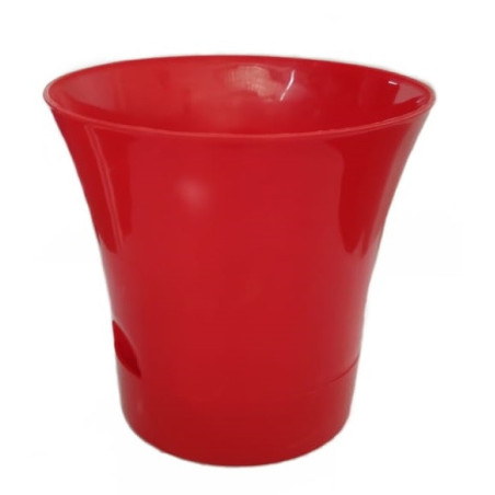Self Watering Plastic Pots For Indoor Plants - Red Color - Bazodo