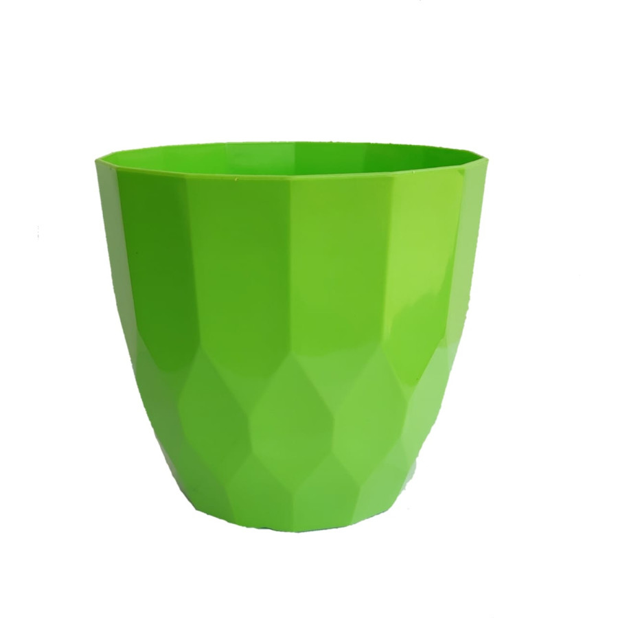 Orchid Indoor Tabletop Small Planter Plastic Pot - Green Color - Bazodo